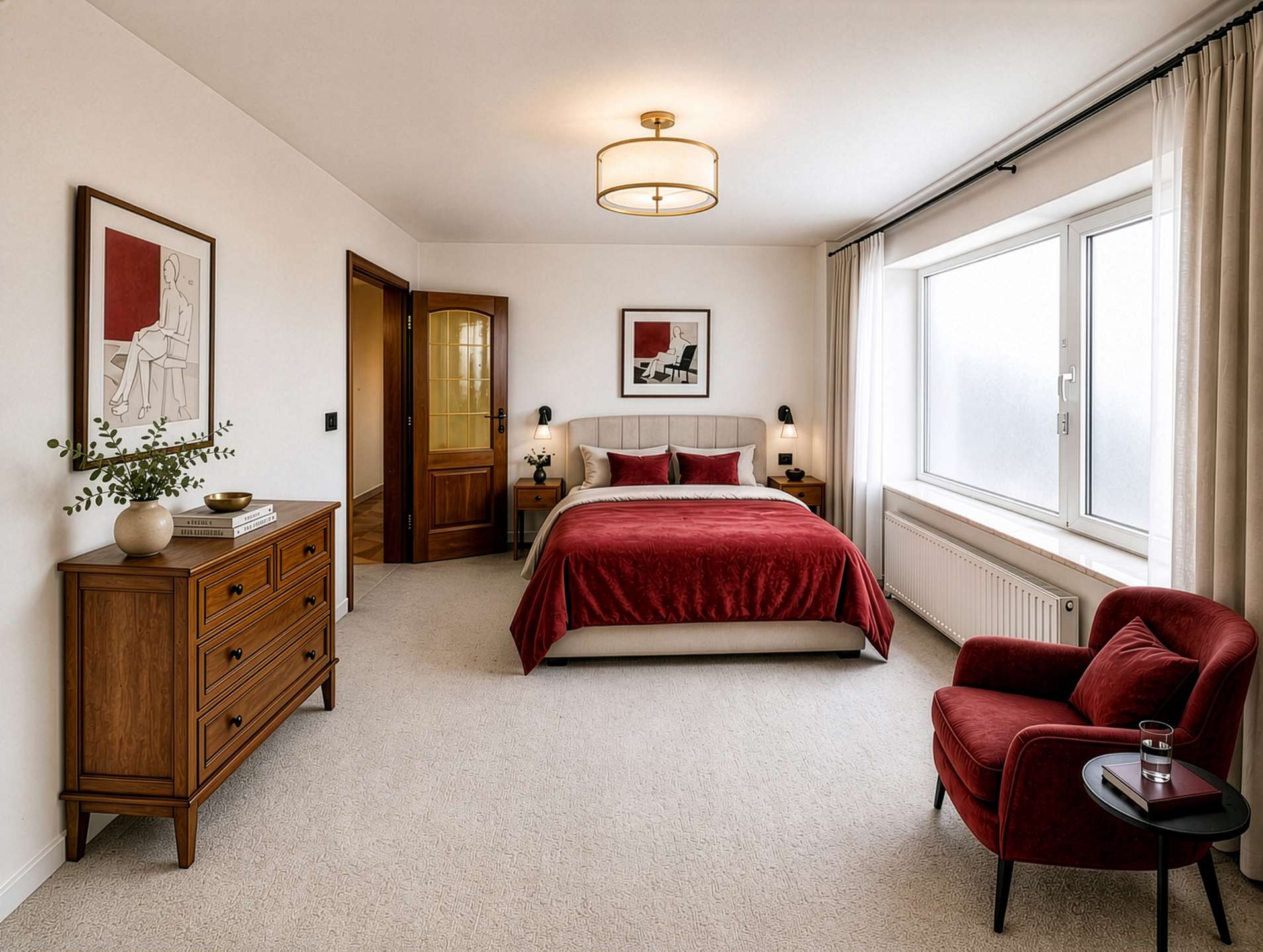Eins der Schlafzimmer